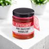 The artisan kitchen Pink grapefruit marmalade on a white concrete countertop