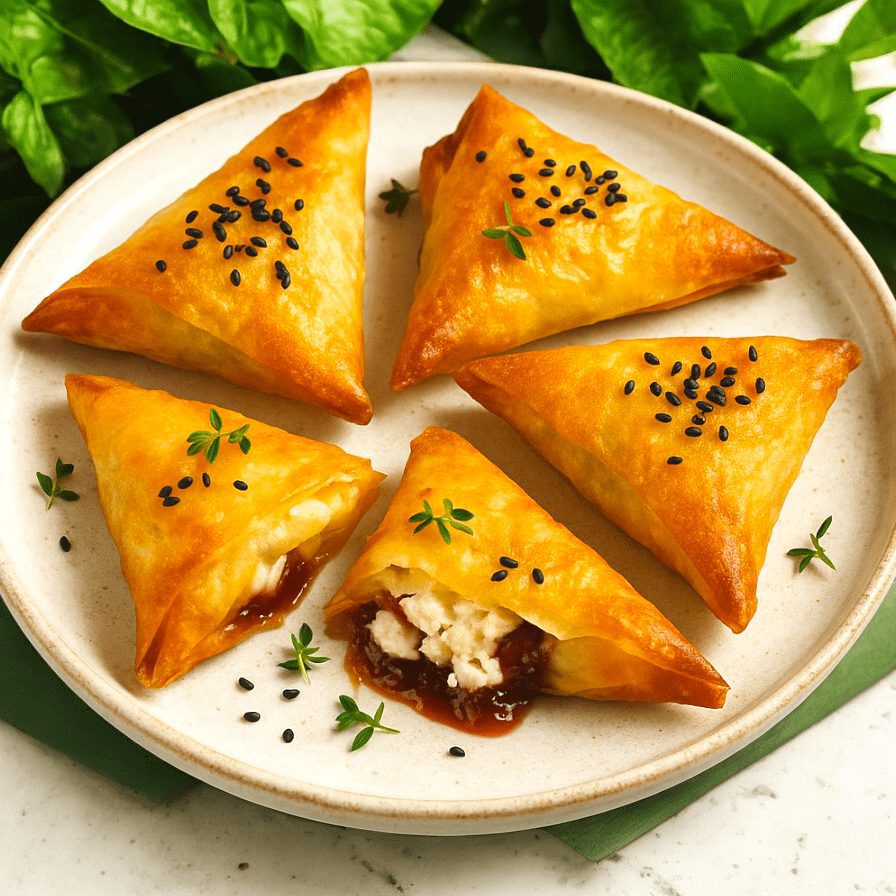 Blaisdon red Plum jam Feta parcels