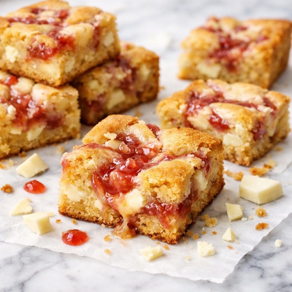 British Rhubarb Jam and white chocolate Flapjack recipe by The Artisan Kitchen