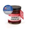 Raspberry chocolate jam by the artisan kitchen